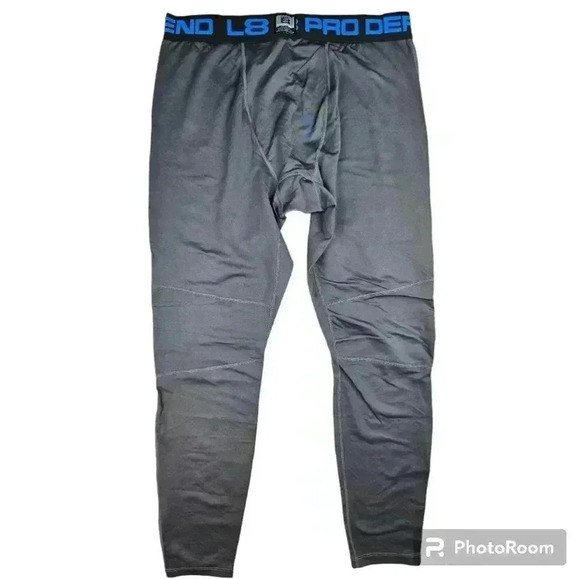 Layer 8 Kwick-Heat Kwick-Dry 11 L8 Defend leggings Gray print # L64465 XL - Picture 2 of 6